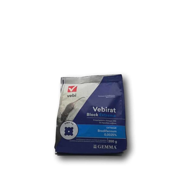 Ποντικοφάρμακο  Vebirat Block Extreme RB | 200gr