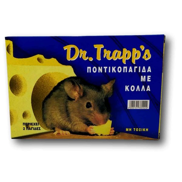 Παγίδα ποντικιών Dr Trapp's με κόλλα Μεγάλη | 2 τεμάχια