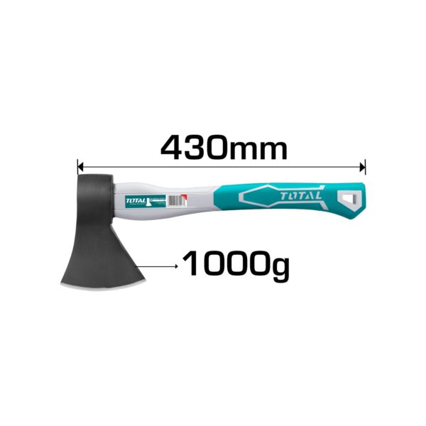 Total Τσεκούρι Με Πλαστική Λαβή 1.000gr THT7810006 | 1 τμχ