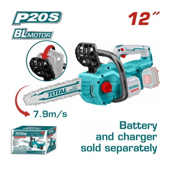 Αλυσοπρίονο Μπαταρίας Total Li-ion 20V (Χωρίς Μπαταρία & Φορτιστή) TGSLI20128