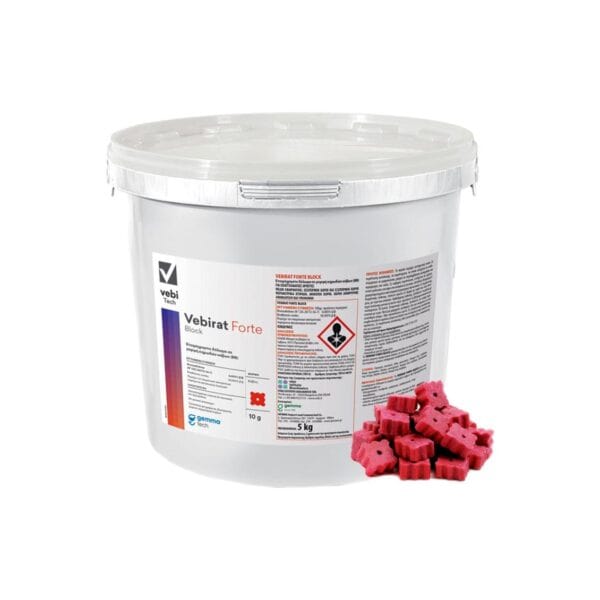 Ποντικοφάρμακο Vebirat Forte Block | 5 Kg