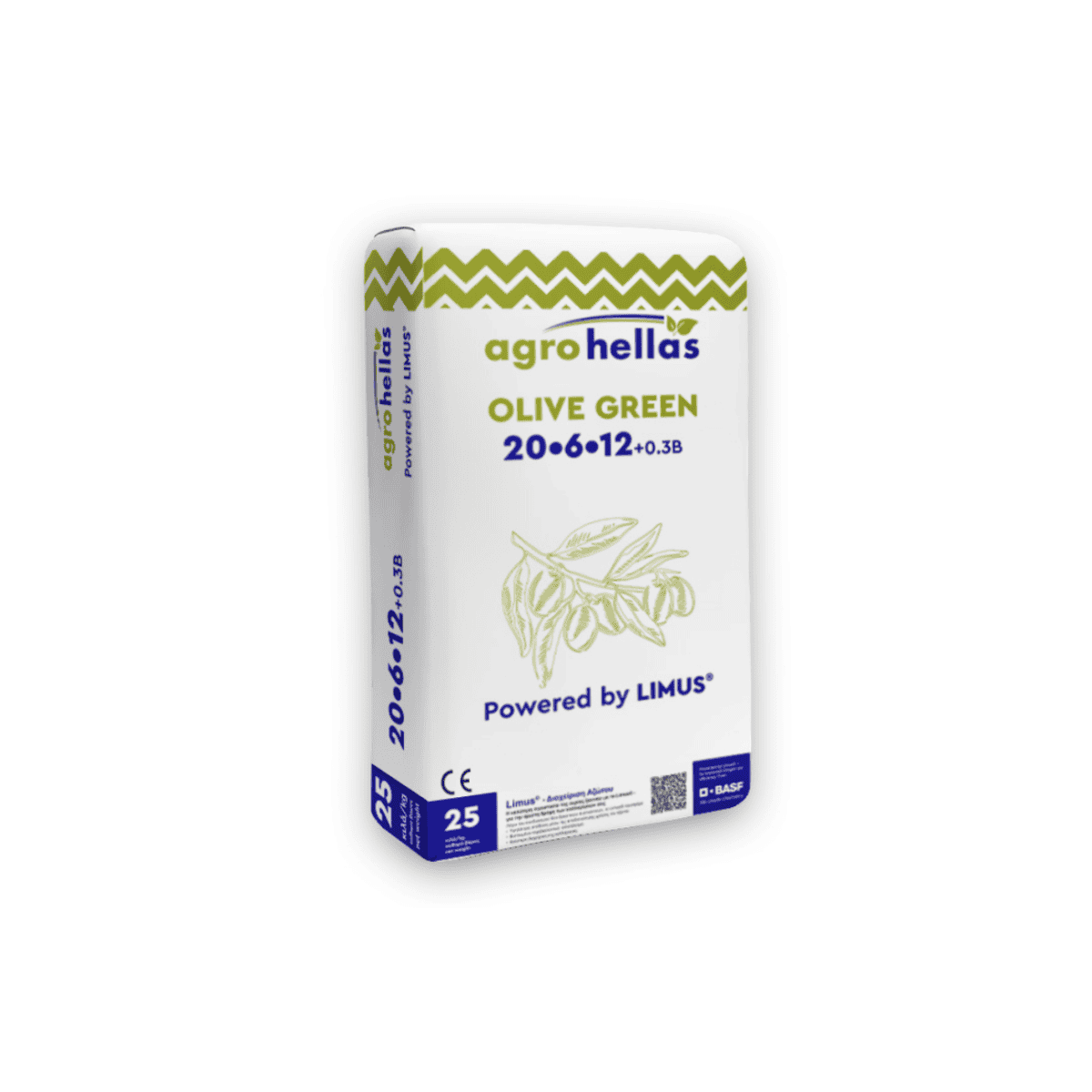 Λίπασμα Agrohellas Olive Green 20-6-12+0,3B | 25kg