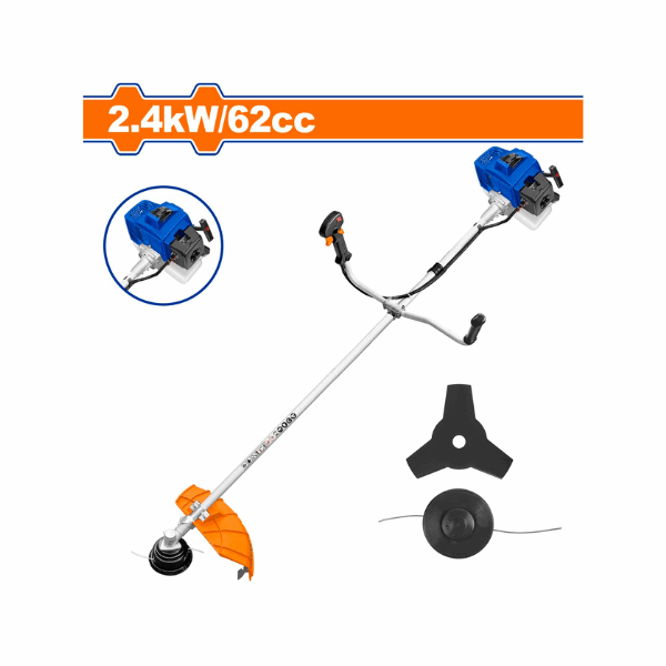Wadfow Θαμνοκοπτικό Βενζινοκίνητο 62cc/3.8HP (WGM1562)