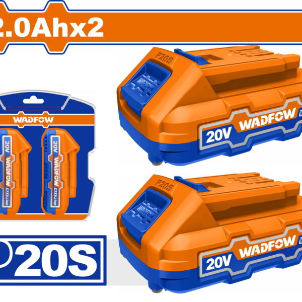 WADFOW ΣΕΤ 2τεμ ΜΠΑΤ. WLBP520 Li-ion 20V / 2Ah (WOS240682)