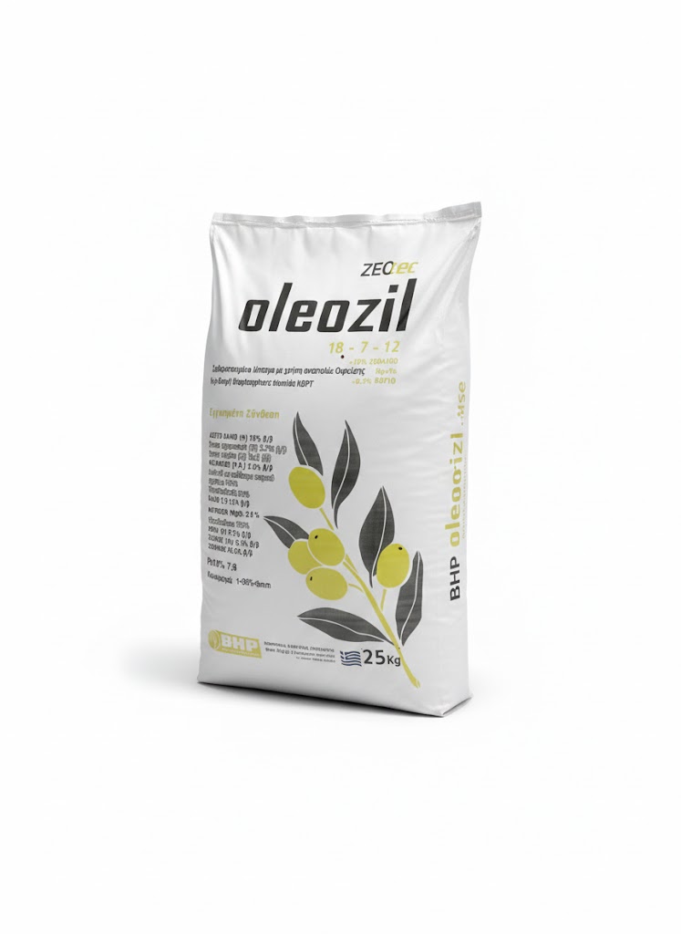 Λίπασμα Oleozil 18-7-12 +4Mg+0,3B+0,1Fe +10% Ζεόλιθο | 25kg